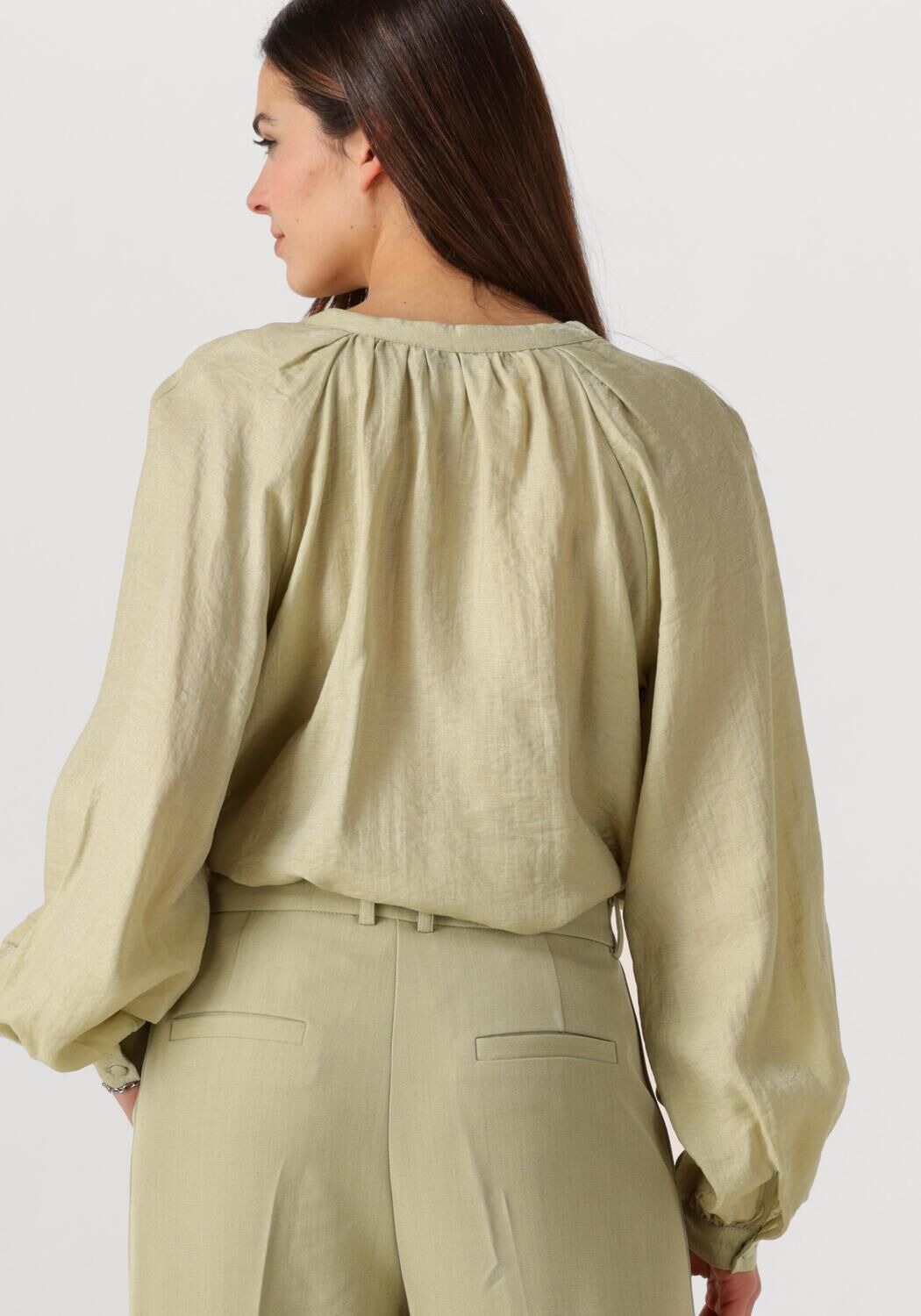 AAIKO Dames Blouses Alanza Shine Vis 511 Groen