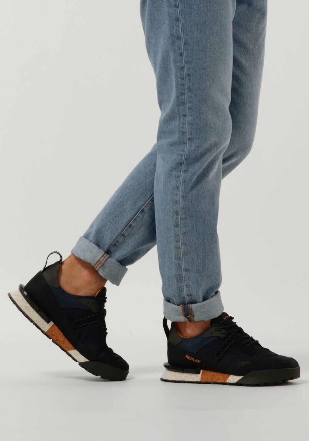 Blauwe REPLAY Lage sneakers FIELD JUPITER | Omoda