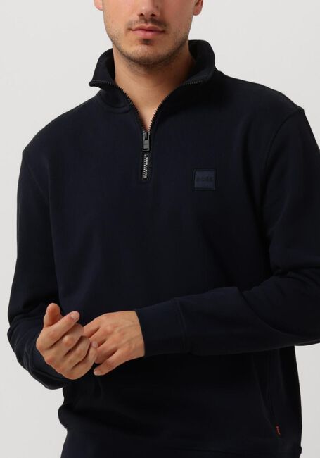 Donkerblauwe BOSS ORANGE Sweater ZETRUST - large
