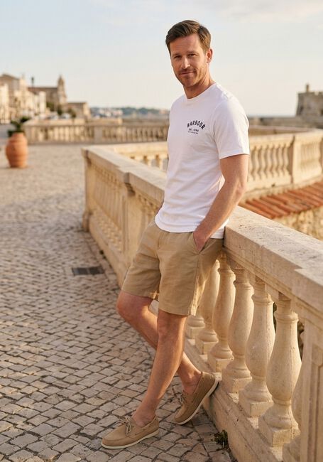 Witte BARBOUR T-shirt PREPPY T-SHIRT - large