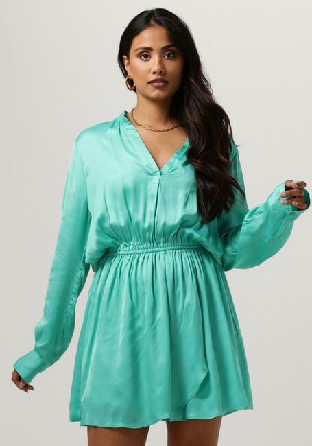 Turquoise EST'SEVEN Mini jurk EST’JOURNEE DRESS BAMBU - large