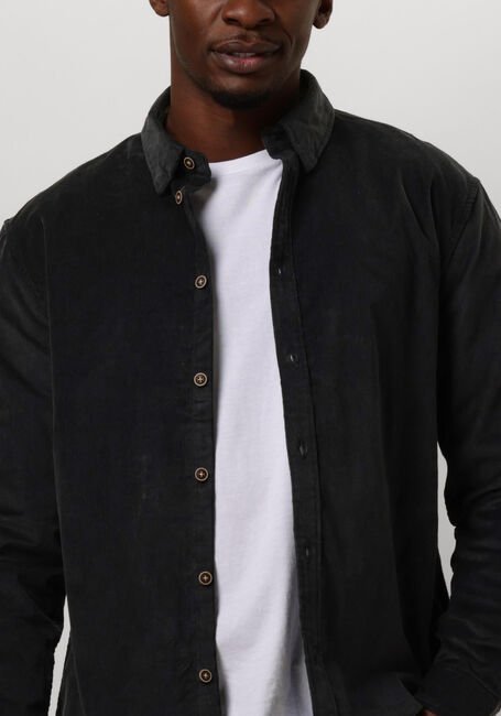 Grijze ANERKJENDT Casual overhemd AKLEIF SOLID CORD SHIRT - large