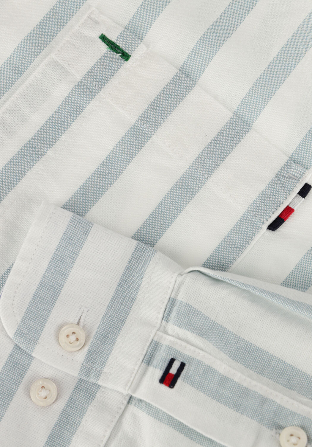 Blauwe TOMMY HILFIGER Casual overhemd BOLD OXFORD STRIPE RF SHIRT - large