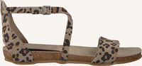 Beige RED-RAG Platte sandalen 79210 - medium