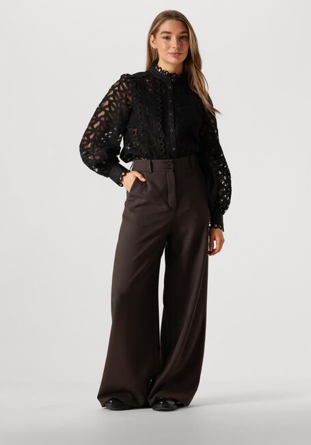 Zwarte SUMMUM Blouses BLOUSE LACE ORGANZA Zwarte SUMMUM Blouses BLOUSE LACE ORGANZA - large