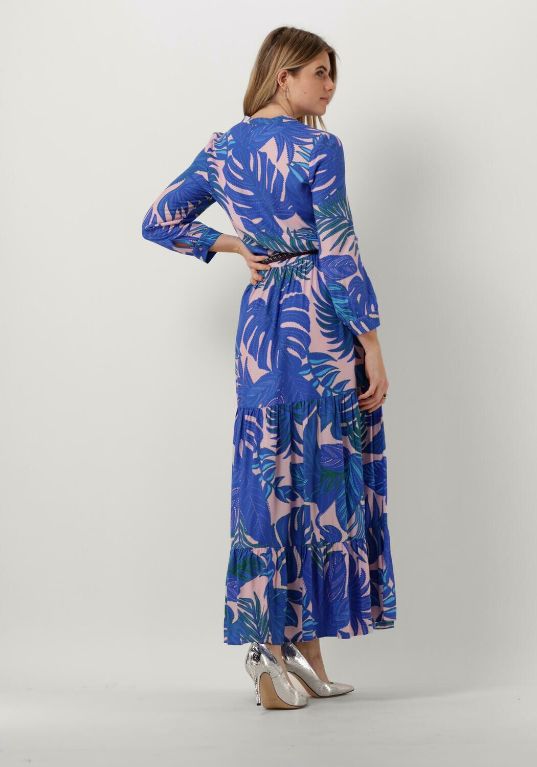 blauwe lollys laundry maxi jurk nee dress