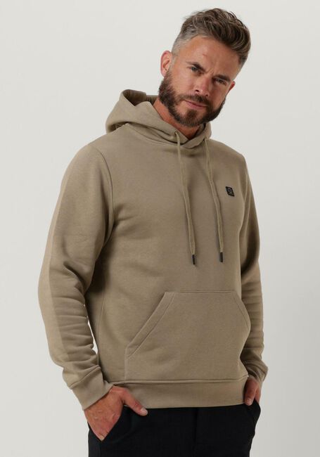 Groene DSTREZZED Sweater HOODY FINE SLUB SWEAT - large