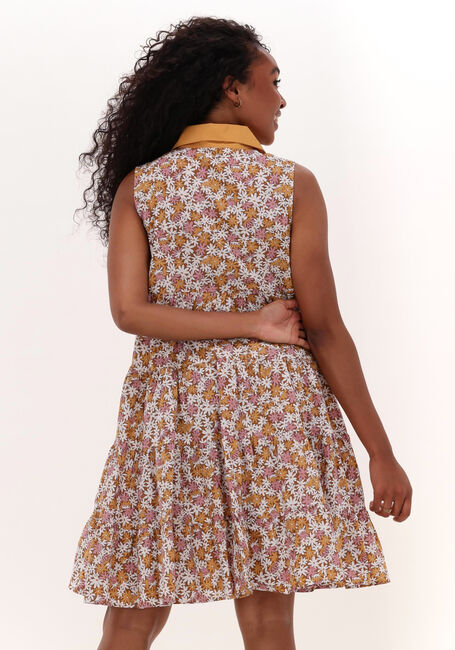 Bruine HUNKON Mini jurk FLEUR - large
