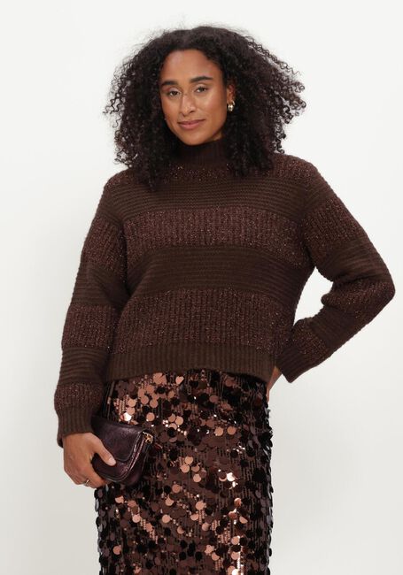Bruine POM AMSTERDAM Trui KATE CHOCOLATE BROWN - large
