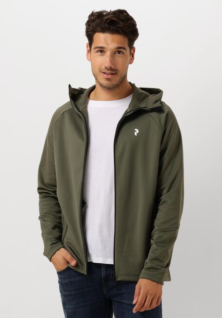 Groene PEAK PERFORMANCE Vest M RIDE ZIP HOOD - large