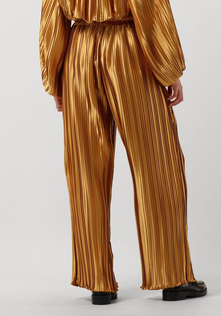 Gouden AMAYA AMSTERDAM Wijde broek ABBY PLISSE PANTS - large
