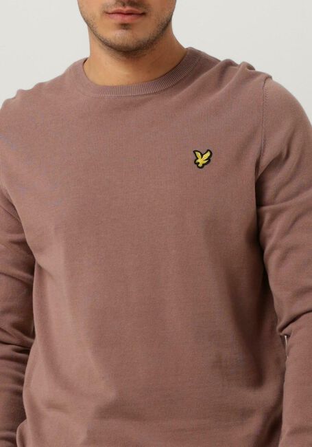 Roze LYLE & SCOTT T-shirt COTTON CREW NECK JUMPER - large