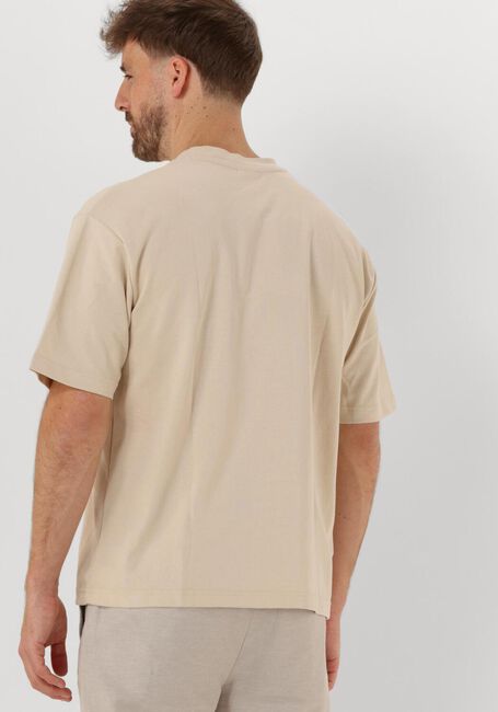 Beige SELECTED MEN T-shirt SLHLOOSEOSCAR SS O-NECK TEE NOOS - large