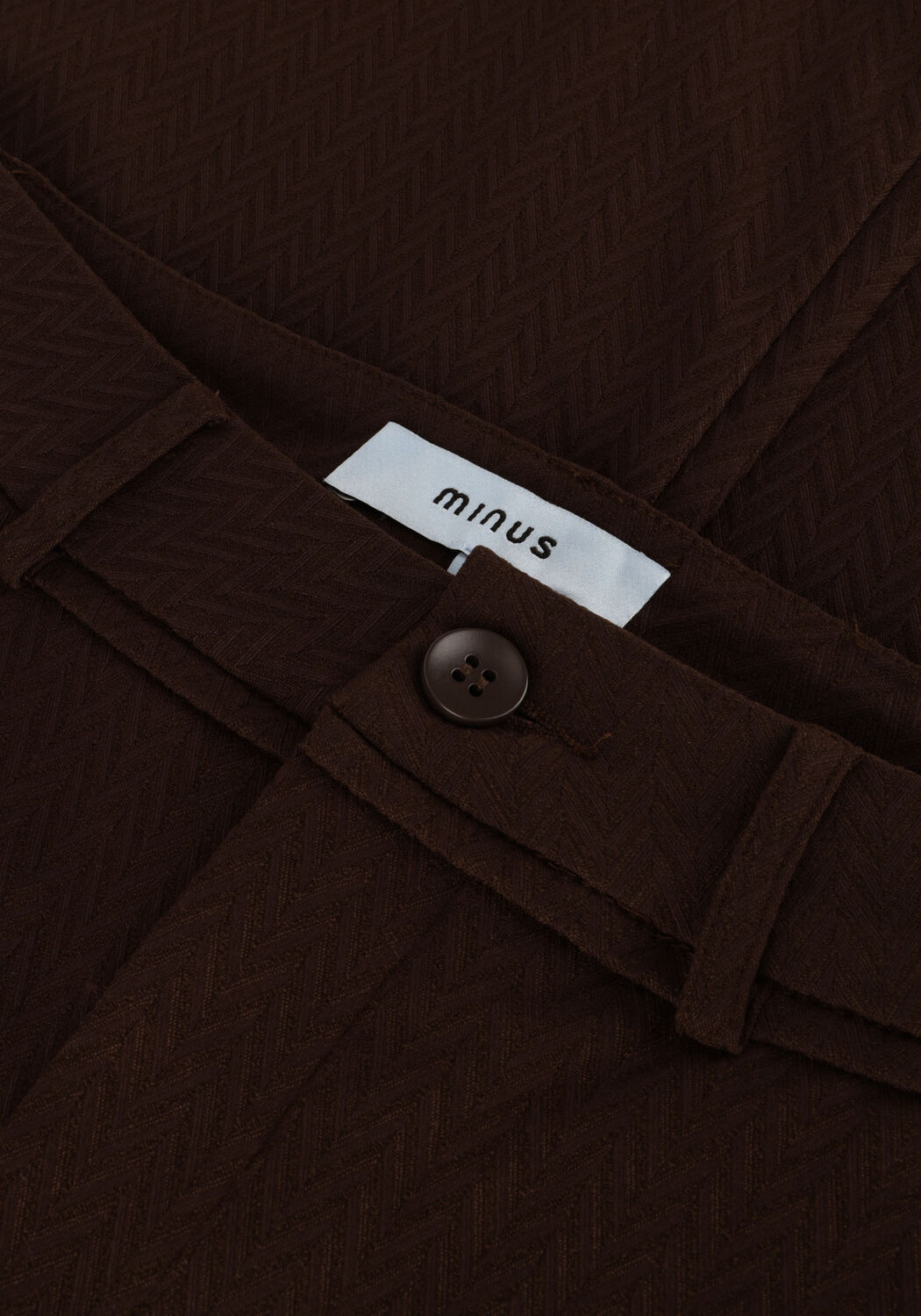 Bruine MINUS Pantalon CARMA FLARED GRAPHIC PANTS - large