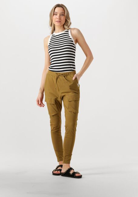 Zwarte PENN & INK Top SINGLET SMALL STRIPE - large