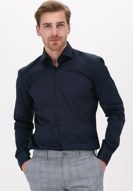 Donkerblauwe BOSS Casual overhemd P-HANK-S-KENT - large
