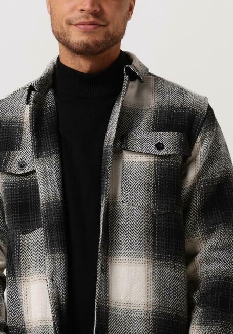 Blauwe ANERKJENDT Overshirt AKLION THICK CHECK OVERSHIRT - large