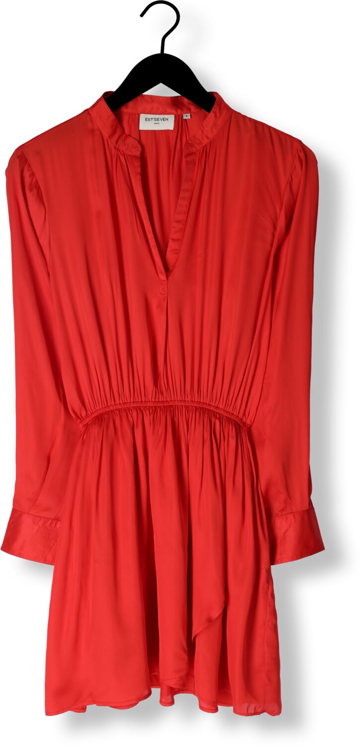EST'SEVEN Dames Jurken Est journee Dress Bambu Rood