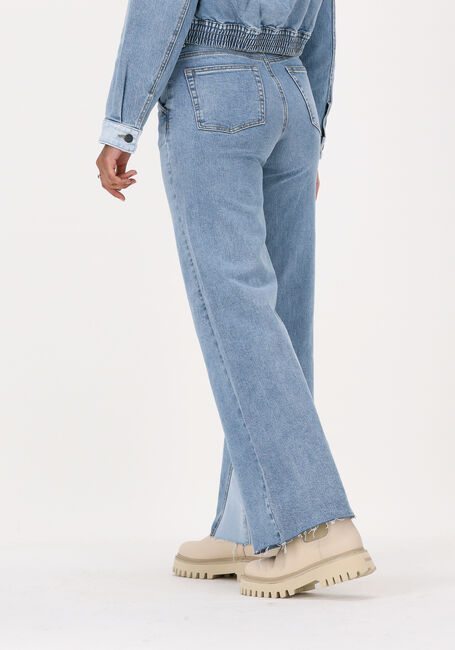 Lichtblauwe OBJECT Wide jeans MARINA MW TREND JEANS - large