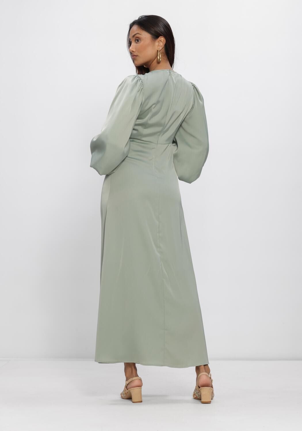 Groene Y.A.S. Jurken YASTHEA LS LONG DRESS - large