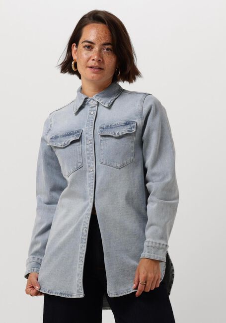 Lichtblauwe MY ESSENTIAL WARDROBE Blouses DAGMARMW 168 SHIRT - large