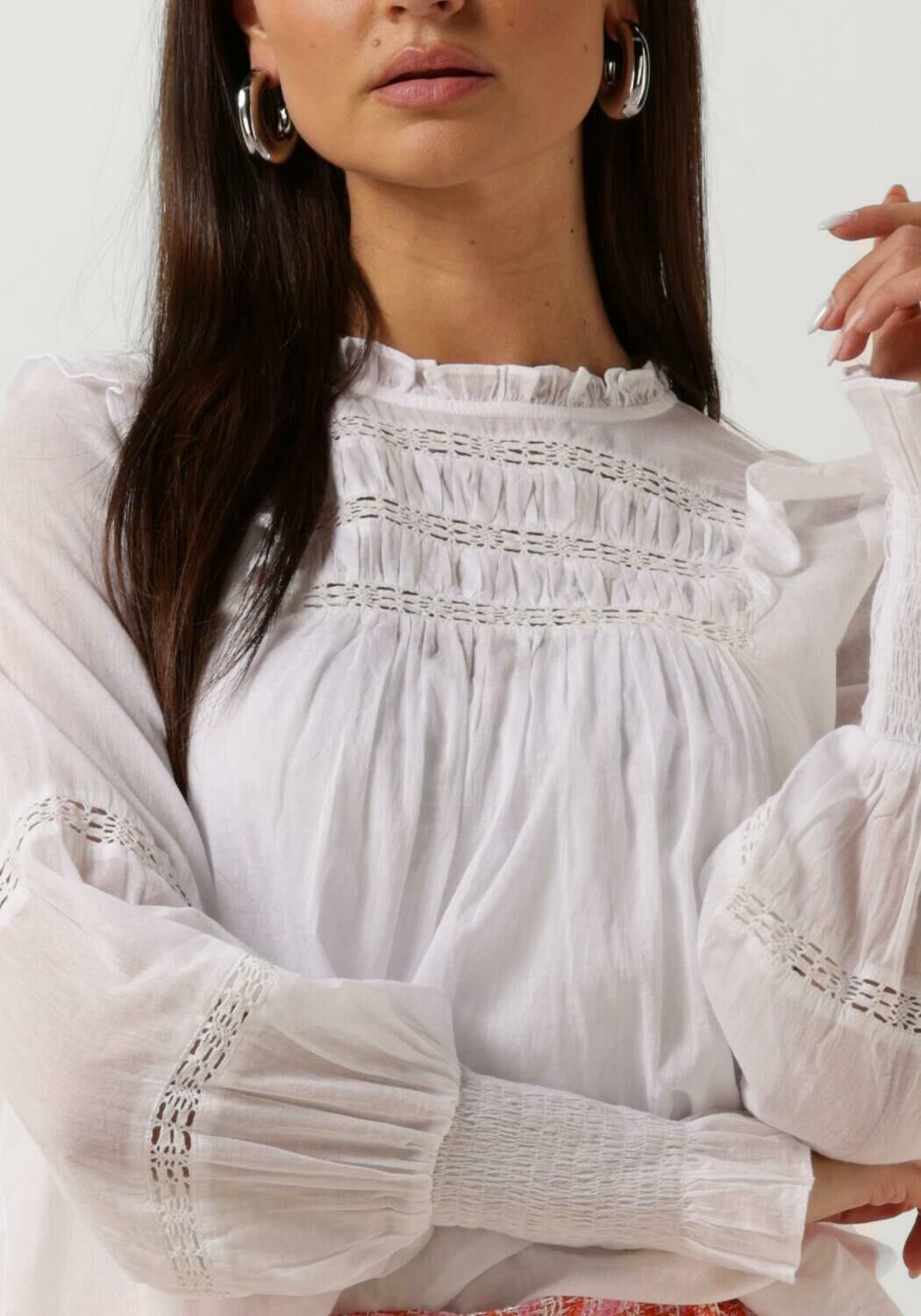 NOTRE-V Dames Blouses Voile Blouse Wit