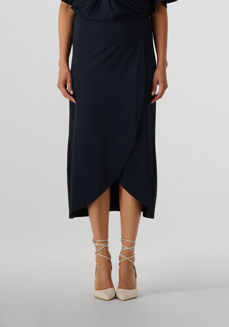 Donkerblauwe JANSEN AMSTERDAM Midirok FALTA ROK V 663 - large