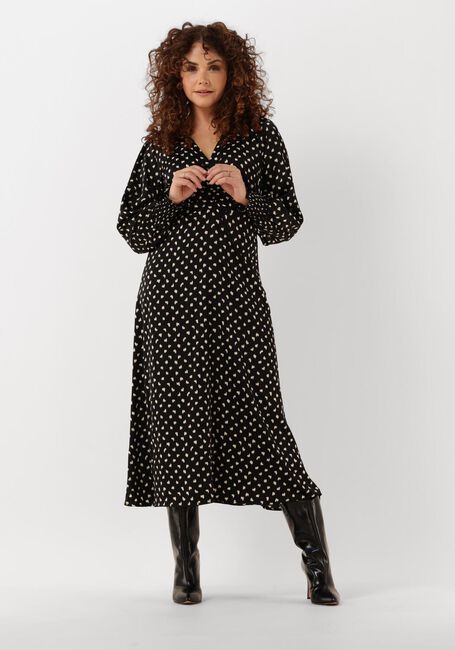 Zwarte NEO NOIR Maxi jurk HAYDEN FADING INK DRESS - large