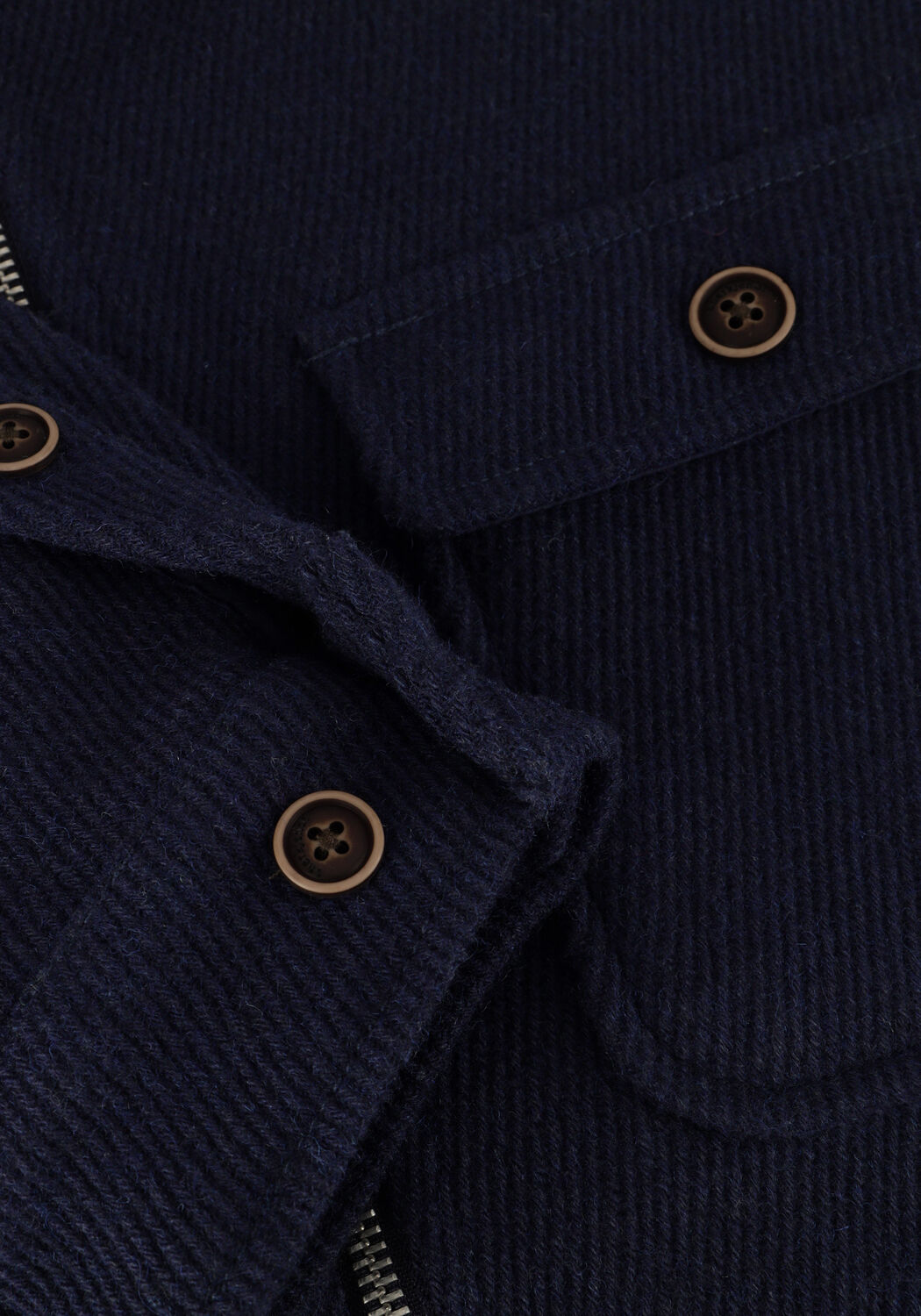 Blauwe ANERKJENDT Overshirt AKHANKY HEAVY TWILL OVERSHIRT - large