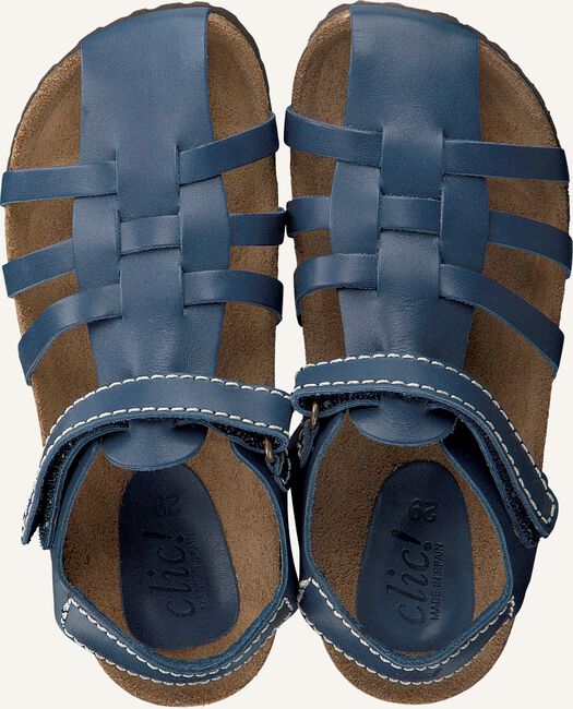 Blauwe CLIC! Platte sandalen ESPARTA Blauwe CLIC! Platte sandalen ESPARTA - large