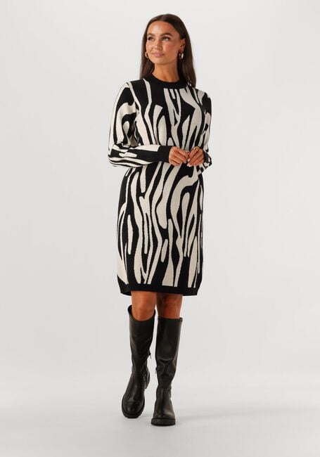 Multi OBJECT Mini jurk OBJRAY L/S KNIT DRESS AOP - large