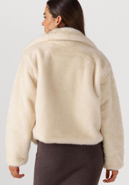 Ecru NUKUS Faux fur jas PLEUN JACKET - large