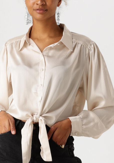 Ecru CATWALK JUNKIE Blouses BUTTON UP BLOUSE WITH LASH - large