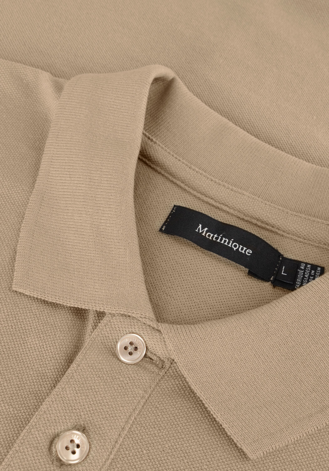 Taupe MATINIQUE Polo MAPOLEO MELANGE - large