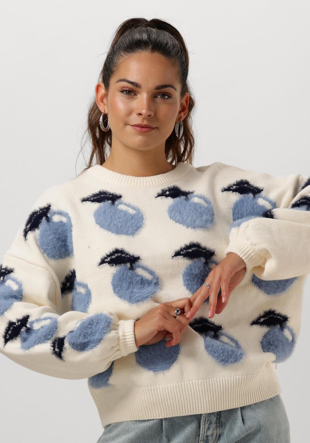 FABIENNE CHAPOT Dames Truien & Vesten Apple Pullover Gebroken Wit