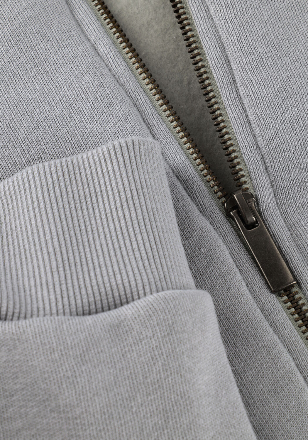 Grijze PENN & INK Vest CARDIGAN PRINT - large