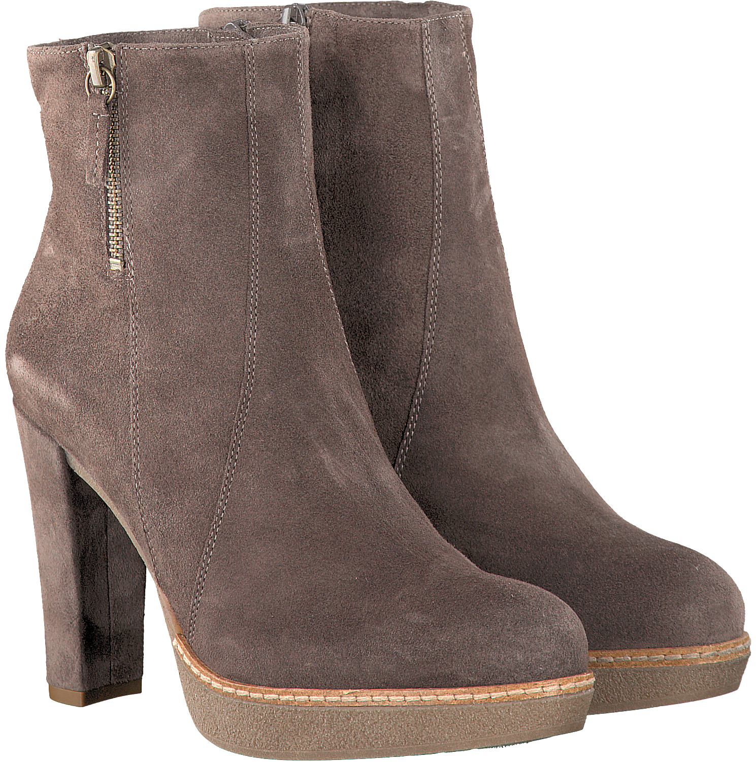 taupe UNISA Enkellaarsjes USA | Omoda taupe UNISA Enkellaarsjes USA | Omoda