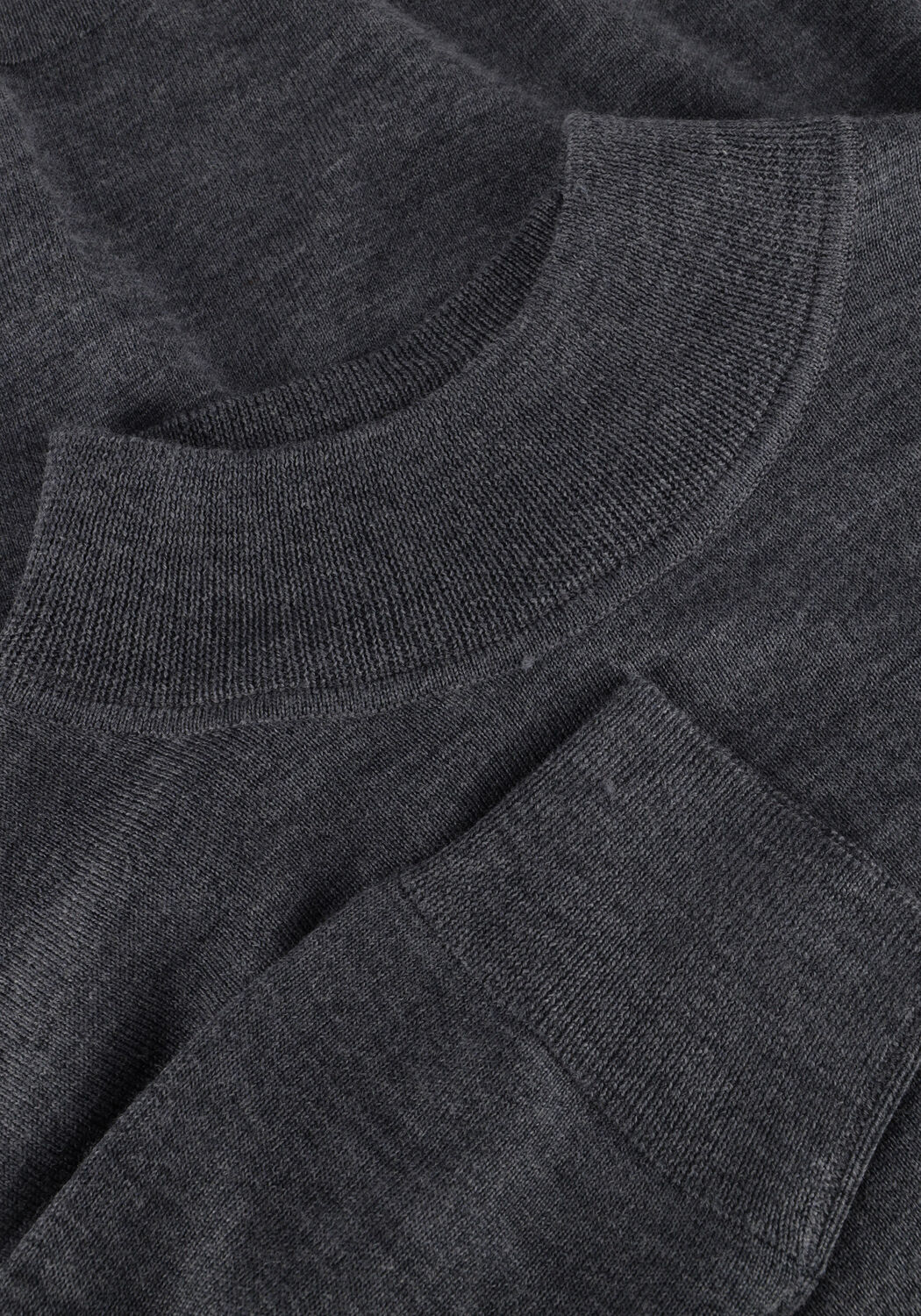 Grijze PROFUOMO Trui PULLOVER MOCK - large