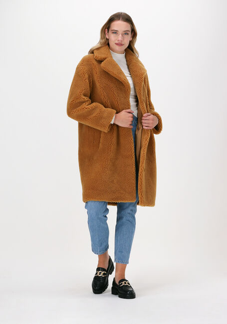 Bruine STAND STUDIO Teddy jas CAMILLE COCOON COAT TEDDY - large