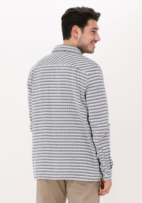 Witte SCOTCH & SODA Overshirt TEXTURED STRIPED REGULAR FIT O - large