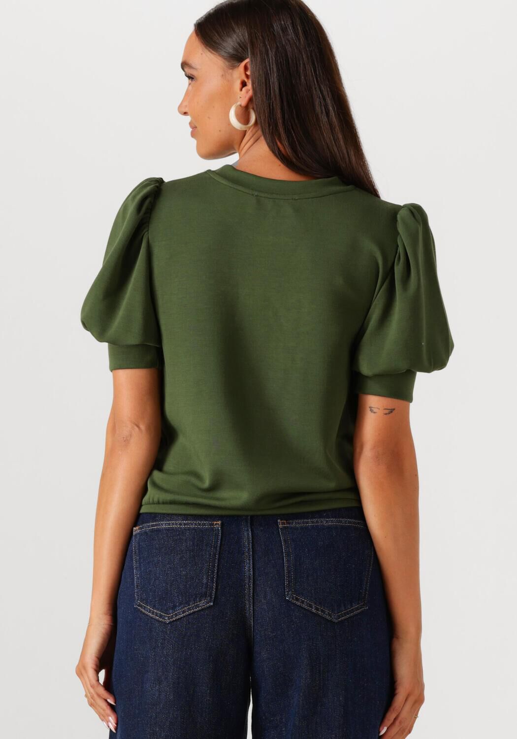 MINUS Dames Tops & T-shirts Livana T-shirt Donkergroen