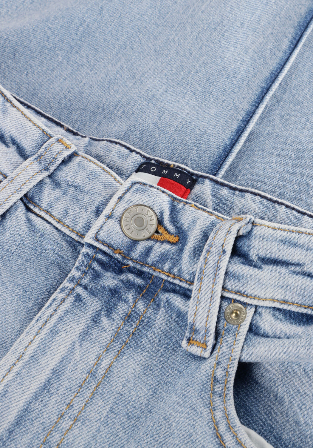 Lichtblauwe TOMMY JEANS Straight leg jeans LAYLA HR SLIM STR BI0112 CO - large