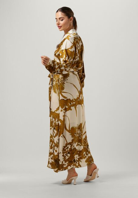 Gouden VANILIA Maxi jurk PRINTED DRESS - large