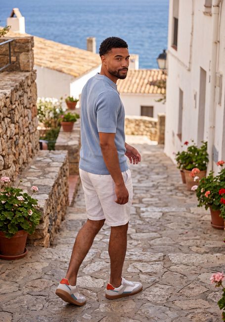 Lichtblauwe SAINT STEVE Polo EVAN-S - large