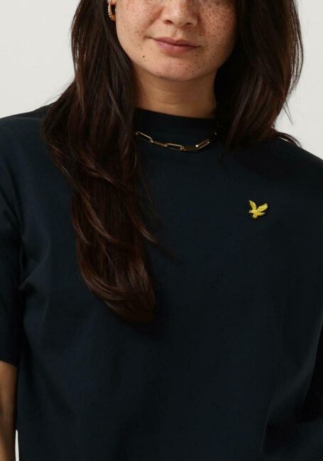 Donkerblauwe LYLE & SCOTT T-shirt OVERSIZED T-SHIRT - large