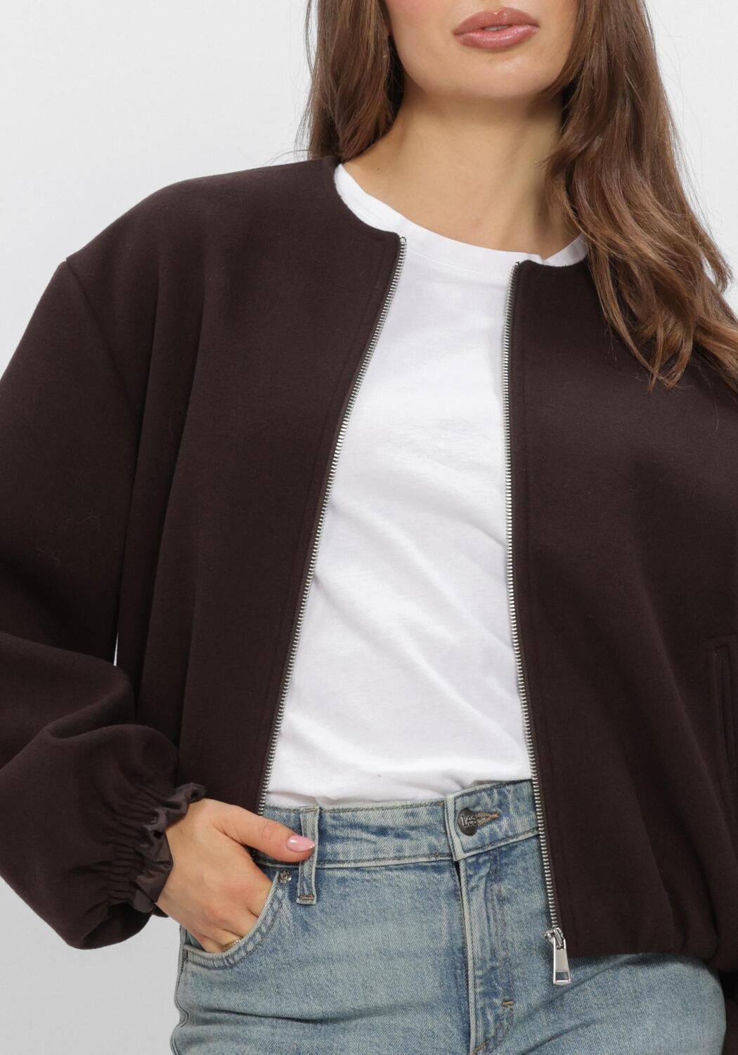 Bruine WITHBLACK Jack WBLKENNEDY BOMBER JACKET - large
