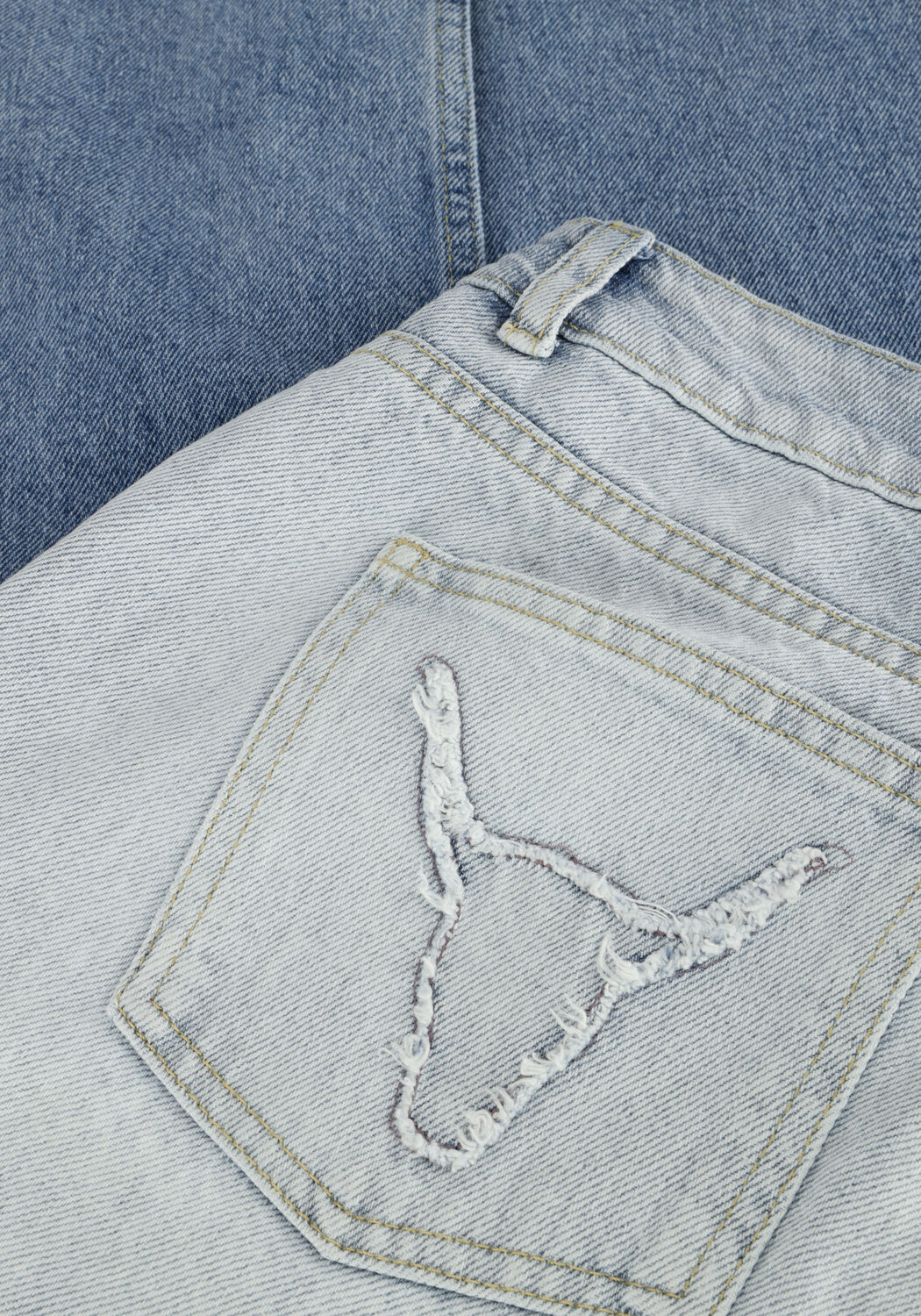 Blauwe ALIX THE LABEL Wide jeans LADIES WOVEN DIP DYE PANTS - large