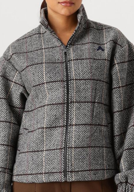 Grijze ANOTHER LABEL Jack SARAH CHECK JACKET - large