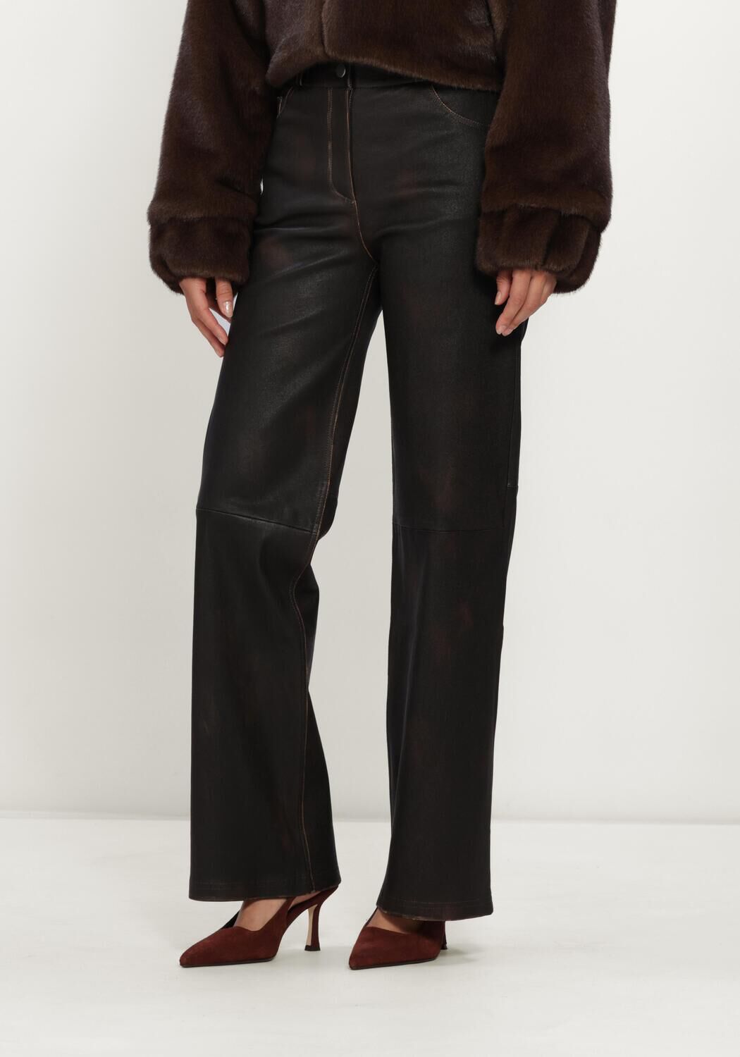 Bruine STUDIO AR Pantalon RENITA VINTAGE STRETCH PLONGE - large