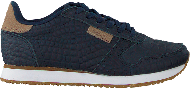 Blauwe WODEN Lage sneakers YDUN CROCO  - large